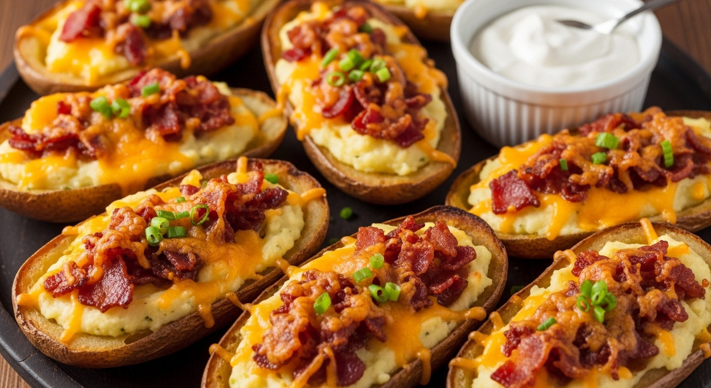 Bacon Cheddar Potato Skins